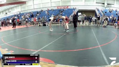 126 lbs Cons. Round 5 - Van Wirtz, MI vs Ethan Davis, KY