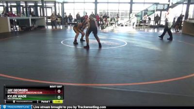 J-14 lbs Quarterfinal - Kyler Wade, Williamsburg vs Jay Georgen, Delaware County Wrestling Club