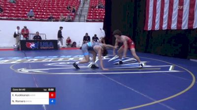 74 kg Cons 64 #2 - Xander Kuokkanen, Askren Wrestling Academy vs Nicholas Romero, Brown University