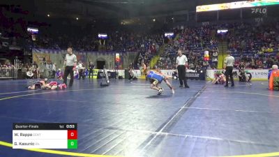 55 lbs Quarterfinal - Wesley Rappo, Central Bucks vs Griffin Kasunic, Oil City