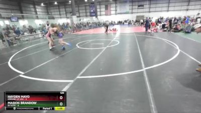 126 lbs Round 3 (4 Team) - Hayden Mayo, GROUND UP USA vs Masion Brandow, D1 ELITE