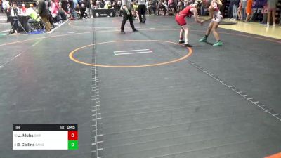 94 lbs Semifinal - Jordyn Muhs, Shippensburg vs Briella Collins, Canon McMillan