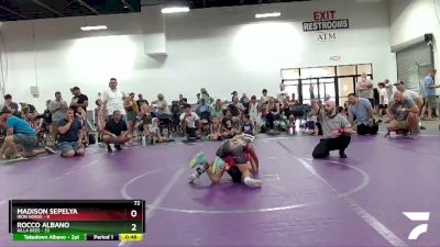 72 lbs Round 3 (8 Team) - Rocco Albano, Killa Bees vs Madison Sepelya, Iron Horse