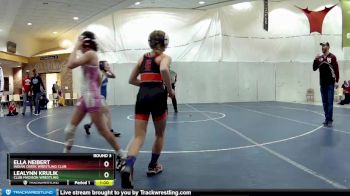 85 lbs Round 3 - Ella Neibert, Indian Creek Wrestling Club vs Lealynn Krulik, Club Madison Wrestling