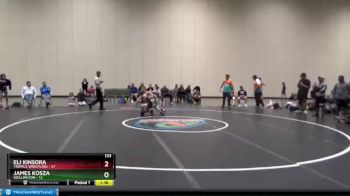 123 lbs Semis & 3rd Wb (16 Team) - Eli Kinsora, Tropics Wrestling vs James Kosza, Wellington