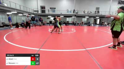 287 lbs Rr Rnd 5 - Justin Abad, Myland Wrestling Academy vs Jermaine Moxam, Pocono Mountain Regional Wrestling Academy