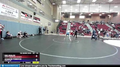 119 lbs Round 3 - Ian Avalos, Legacy Wrestling Academy vs Konnor Fordyce, Kuna Klub