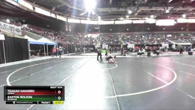 98 lbs Cons. Round 4 - Easton Rolson, Riverton vs Teagan Navarro, Nampa