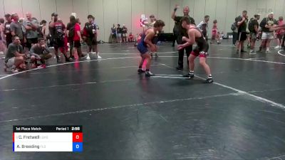 132 lbs 1st Place Match - Christian Fretwell, Lake Gibson High School Wrestling vs Addison Breeding, Florida