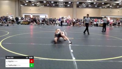 109 lbs Consi Of 32 #1 - Jake Agolia, Team So-Cal WC vs John Todhunter, CP Wrestling