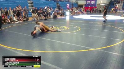 150 lbs Round 4 (4 Team) - Luke Vasquez, Mountain View vs Kyle Hogg, Bradley Central