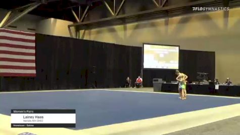 Lainey Haas - Women's Pairs, Aerials Ath OHIO - 2021 USA Gymnastics Championships