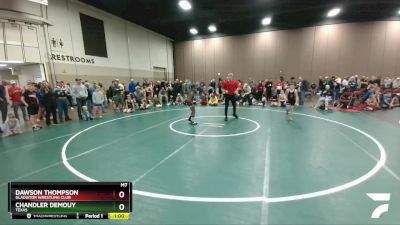 70-72 lbs Round 1 - Dawson Thompson, Gladiator Wrestling Club vs Chandler Demouy, Texas