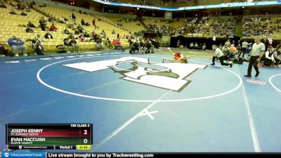 138 Class 3 lbs Cons. Round 1 - Evan MacCuish, Platte County vs Joseph Kenny, Ft. Zumwalt South