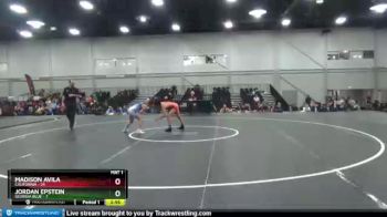 100 lbs Quarterfinals (8 Team) - Madison Avila, California vs Jordan Epstein, Georgia Blue