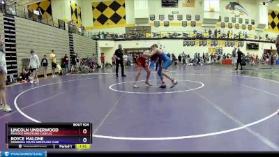 106 lbs Cons. Round 2 - Lincoln Underwood, Peacock Wrestling Club LLC vs Royce Malone, Monrovia Youth Wrestling Club