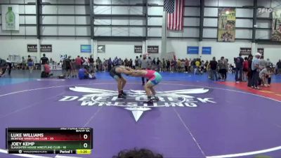 150 lbs Placement Matches (8 Team) - Joey Kemp, SLAUGHTER HOUSE WRESTLING CLUB vs Luke Williams, IRONTIDE WRESTLING CLUB