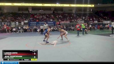 D 1 120 lbs 3rd Place Match - Jesse Maneckshaw, East Ascension vs Landon Smith, Holy Cross