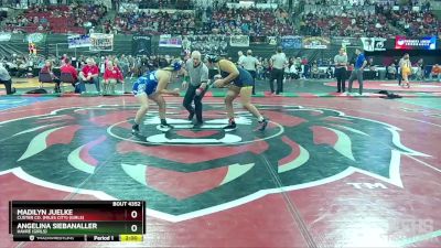 G - 185 lbs Quarterfinal - Angelina Siebanaller, Havre (Girls) vs Madilyn Juelke, Custer Co. (Miles City) (Girls)