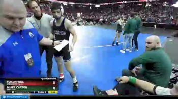D3-132 lbs Quarterfinal - Mason Will, Saint Croix Falls vs Blake Carton, Shiocton