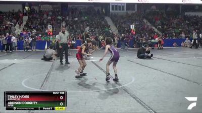 55 lbs Quarterfinal - Addison Doughty, Piper vs Tinley Hayes, Burlington