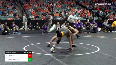 174 lbs Quarterfinal - Taylor Lujan, Northern Iowa vs Lorenzo De La Riva, North Dakota State