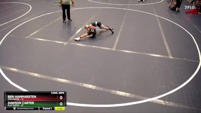 72 lbs Semis & 1st Wrestleback (8 Team) - Ben Hammarsten, Stillwater vs Dawson Carter, Flat Earth