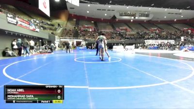 70 lbs Cons. Round 2 - Mohammad Safa, Ground Creatures Wrestling vs Noah Abel, California