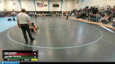 120 lbs Round 5 (10 Team) - Santana Trujillo, South vs Izak Ramirez, Fort Collins