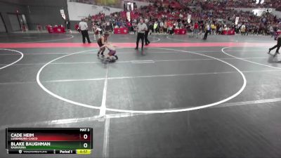 95 lbs Semifinal - Cade Heim, Luxemburg-Casco vs Blake Baughman, Kaukauna