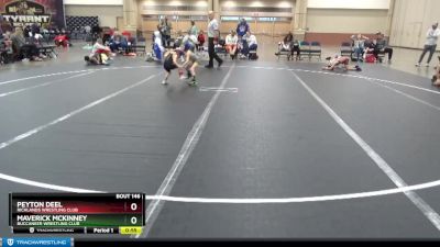 40 lbs Round 3 - Maverick McKinney, Buccaneer Wrestling Club vs Peyton Deel, Richlands Wrestling Club