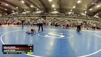 80 lbs Quarterfinal - Austin House, Wentzville Wrestling Federation-AAA vs Dallas Cronk, Bronco Wrestling Club-AAA