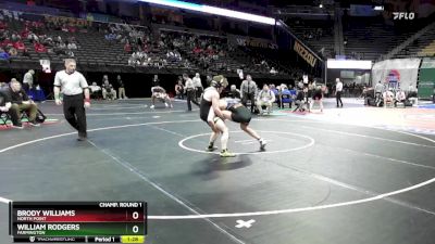 175 Class 3 lbs Champ. Round 1 - Brody Williams, North Point vs William Rodgers, Farmington