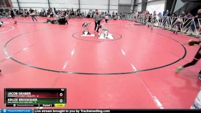 52 lbs Rd# 10- 4:00pm Saturday Final Pool - Kruze Brooksher, Oklahoma Outlaws Red vs Jacob Graber, Minnesota Funky Singlets