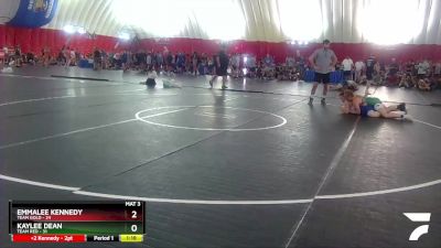 155 lbs Round 3 (6 Team) - Emmalee Kennedy, Team Gold vs Kaylee Dean, Team Red