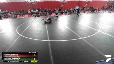 120 lbs Champ. Round 1 - Gavin Zellner, Denmark Wrestling Club vs Patrick Skrundz, Ringers Wrestling Club