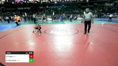 45 lbs Round Of 16 - Blaine Page, Kingsway vs Axel Reynolds, Keansburg Rec Wrestling