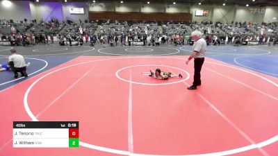 40 lbs Consi Of 8 #1 - Julianna Tenorio, Truckee WC vs James Withem, Siskiyou WC