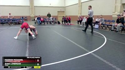 110 lbs 3rd Place Match - Evan Lonergan, TCWC vs Maddox McDaniel, Stronghold Wrestling