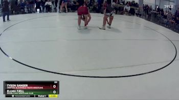 218 lbs 2nd Place Match - Elijah Fjell, Double Dog Wrestling Club vs Tyson Sanger, Crofton-Bloomfield Youth Wrestling