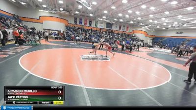 165 lbs Champ. Round 2 - Jack Patting, Augustana College vs Armando Murillo, North Central (IL)