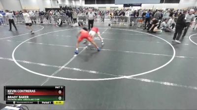 113 lbs Cons. Round 7 - Kevin Contreras, Texas vs Brady Baker, Michigan West Wrestling Club