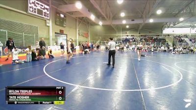 126 lbs Cons. Round 3 - Rylon Teeples, Sanderson Wrestling Academy vs Tate Mosher, Ridgeline Riverhawks