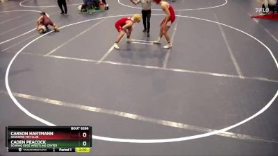 157 lbs 1st Place Match - Carson Hartmann, Shakopee Mat Club vs Caden Peacock, Scoring Edge Wrestling Center