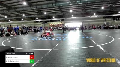 135 lbs Round Of 32 - Kyan Gonzales, Fort Lupton Metro Bluedevils vs Lorenzo Gallegos, NM Gold