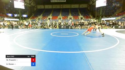 113 lbs Cons 32 #2 - Maddox Preskitt, Texas vs Alex Rozas, Louisiana