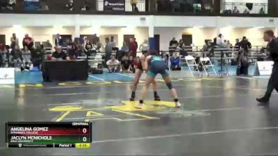 101 lbs Semifinal - Angelina Gomez, Emmanuel College vs Jaclyn McNichols, King University