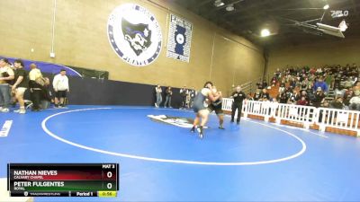 285 lbs Cons. Round 6 - Nathan Nieves, Calvary Chapel vs Peter Fulgentes, Royal