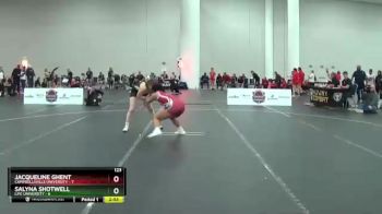 123 lbs Placement Matches (16 Team) - Jacqueline Ghent, Campbellsville University vs Salyna Shotwell, Life University