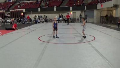 43 lbs 5th Place Match - Javier Castro, North Montana Wrestling Club vs Koburn Hoge, Fergus Wrestling Club